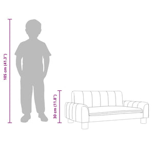 Καναπές Παιδικός Ανοιχτό Γκρι 70x45x30 εκ. από Ύφασμα - Pakobazaar