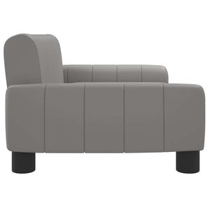 Καναπές Παιδικός Γκρι 70 x 45 x 30 εκ. από Συνθετικό Δέρμα