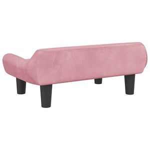 Καναπές Παιδικός Ροζ 70x40x24 εκ. από Βελούδο