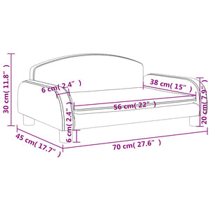 Καναπές Παιδικός Μαύρος 70 x 45 x 30 εκ. από Συνθετικό Δέρμα
