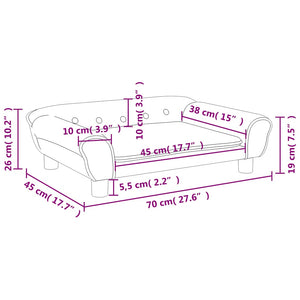 Καναπές Παιδικός Μπλε 70 x 45 x 26 εκ. Βελούδινος