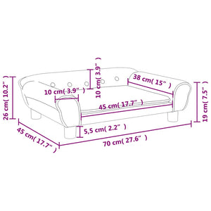 Καναπές Παιδικός Ροζ 70 x 45 x 26 εκ. από Βελούδο