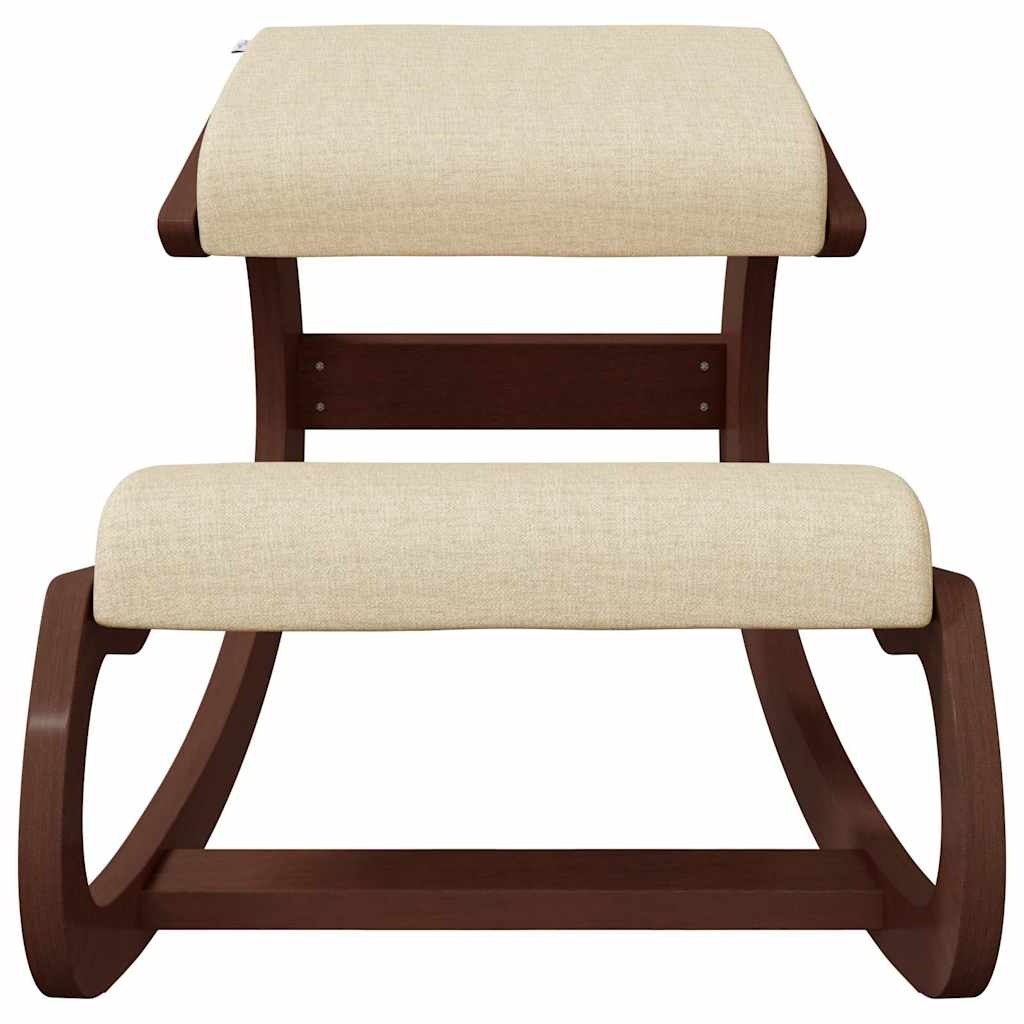 Καρέκλα Γονάτων Κρεμ 55 x 84 x 55 εκ. από Κόντρα Πλακέ Σημύδας - Pakobazaar