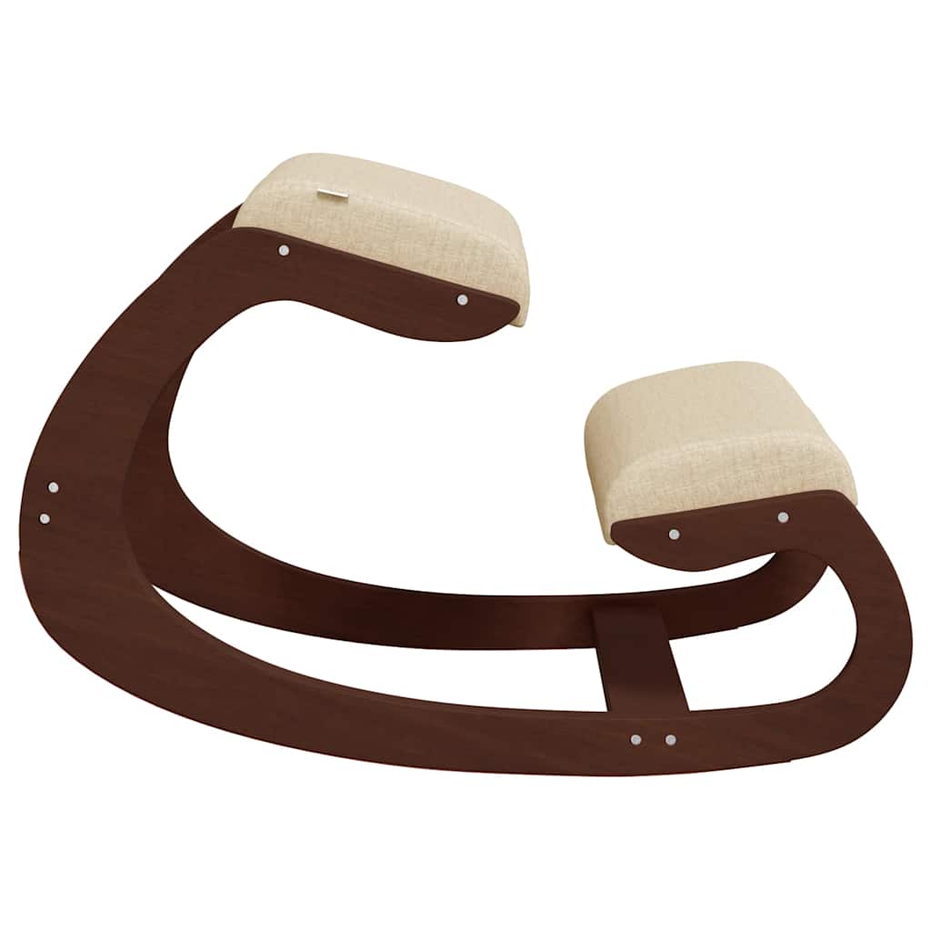 Καρέκλα Γονάτων Κρεμ 55 x 84 x 55 εκ. από Κόντρα Πλακέ Σημύδας - Pakobazaar