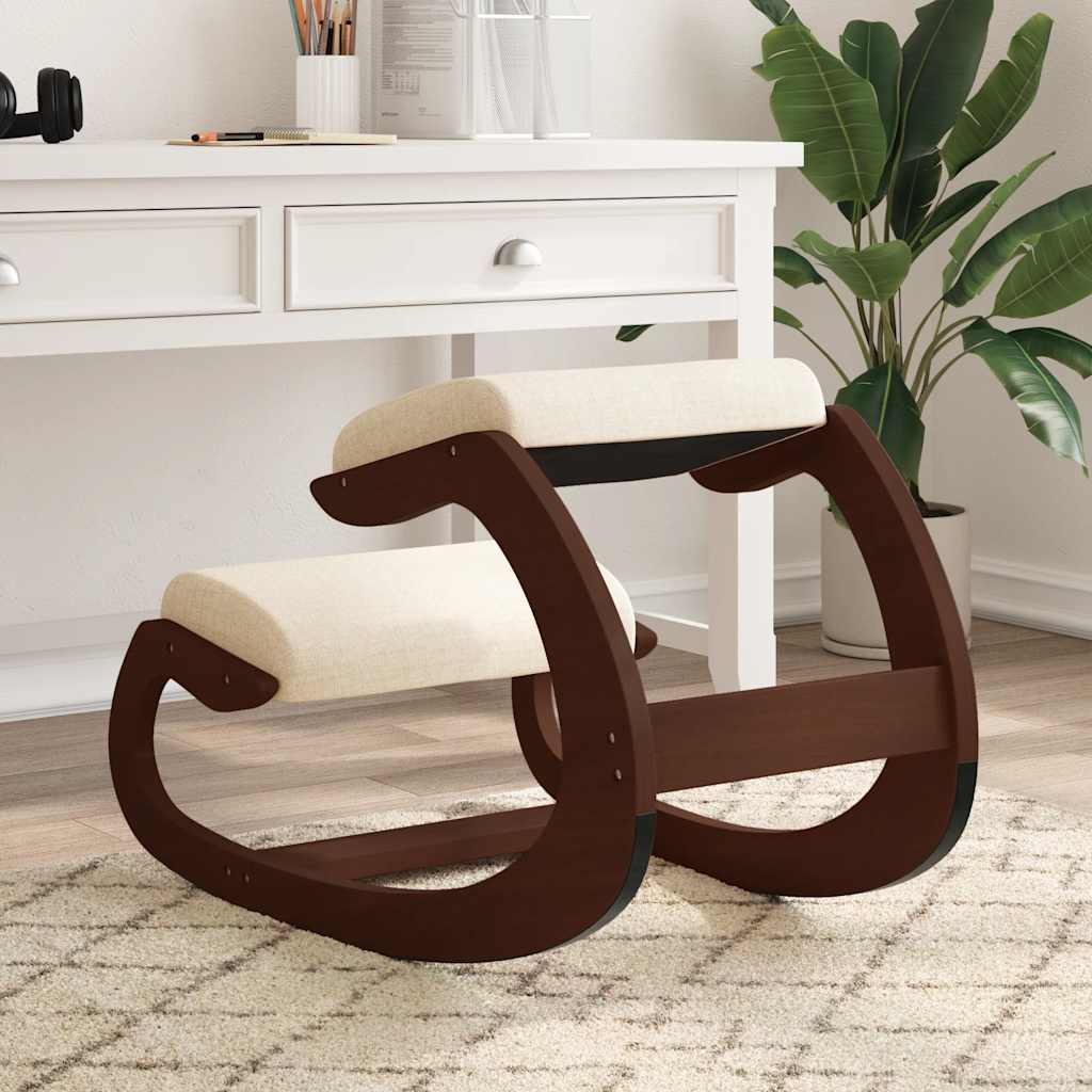 Καρέκλα Γονάτων Κρεμ 55 x 84 x 55 εκ. από Κόντρα Πλακέ Σημύδας - Pakobazaar