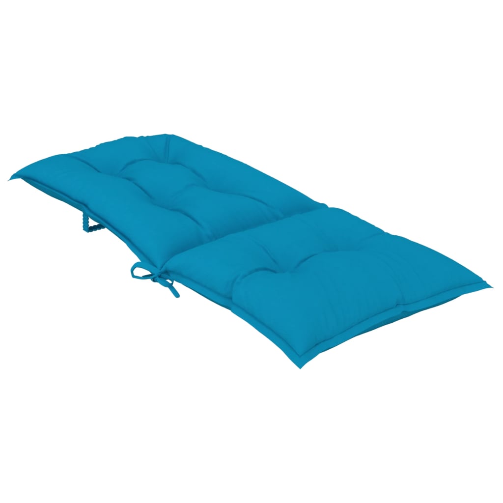 Ανακλινόμενες πτυσσόμενες καρέκλες με μαξιλάρια 2 τεμάχια από μασίφ ξύλο τικ