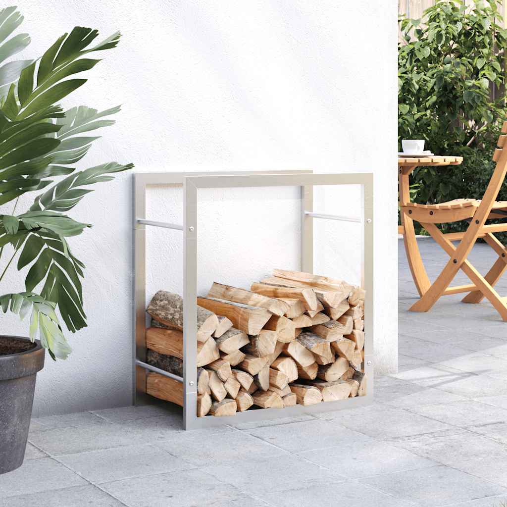 Ραφιέρα Καυσόξυλων 50 x 28 x 56 εκ. από Ανοξείδωτο ατσάλι