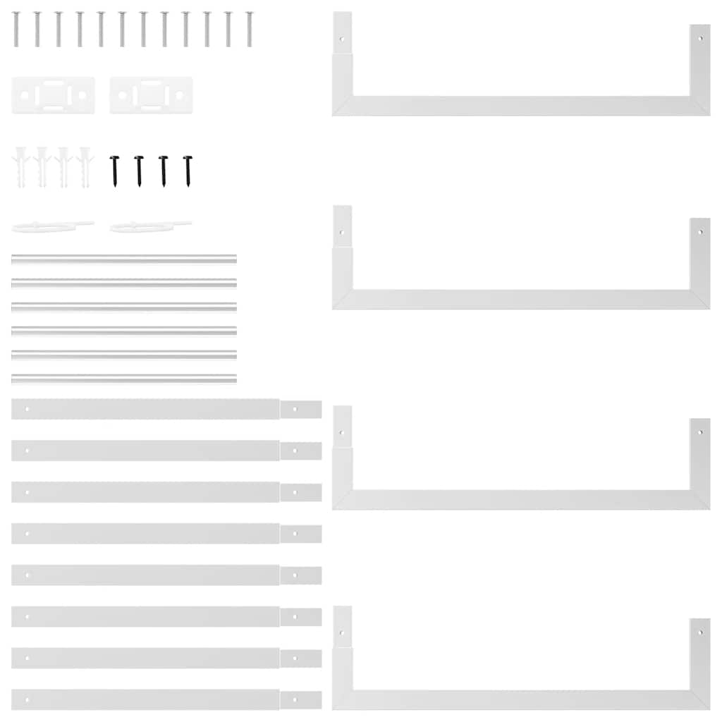 Ραφιέρα Καυσόξυλων 50x28x94 εκ. από Ανοξείδωτο ατσάλι