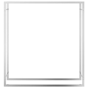 Ραφιέρα Καυσόξυλων 110x28x116 εκ. από Ανοξείδωτο Aτσάλι