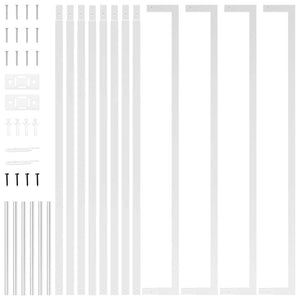 Ραφιέρα Καυσόξυλων 110 x 28 x 214 εκ. από Ανοξείδωτο Aτσάλι