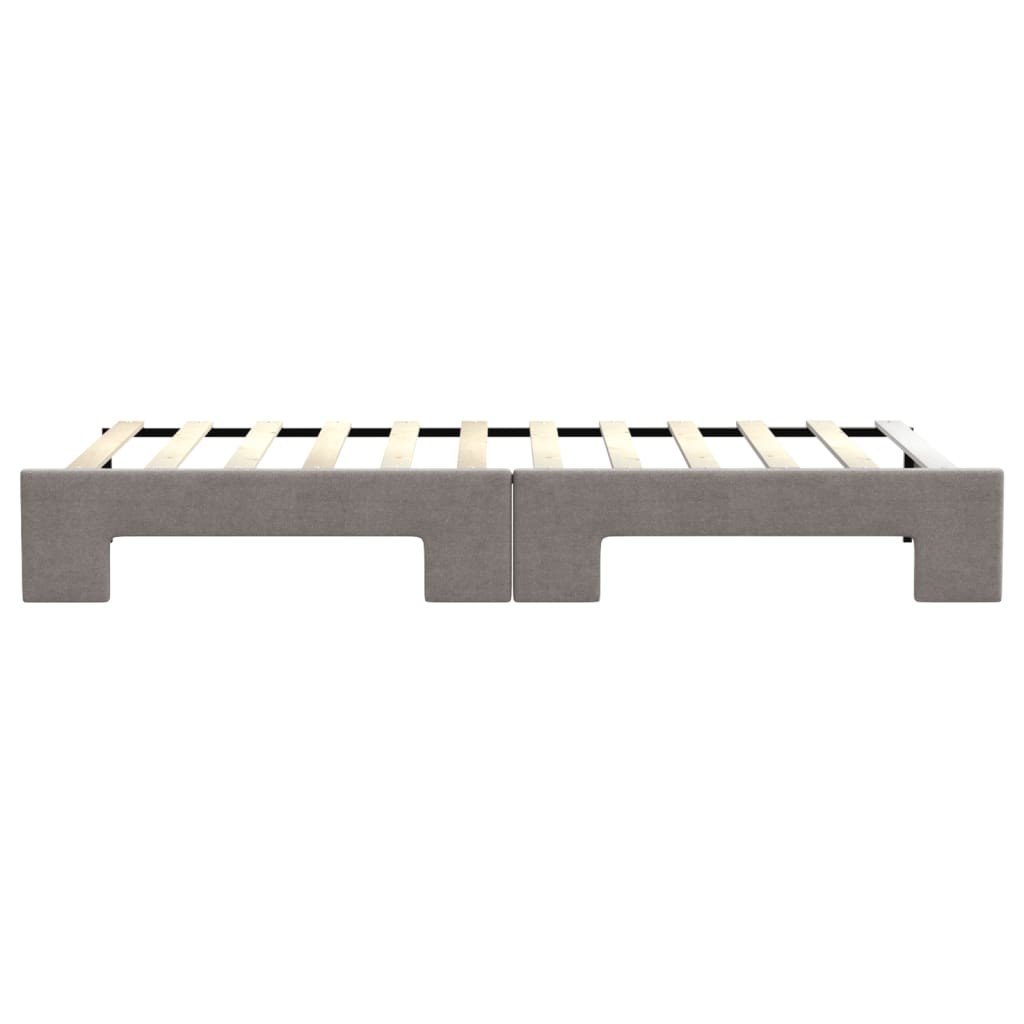 Καναπές Κρεβάτι Συρόμενος Taupe 80 x 200 εκ. Υφασμάτινος