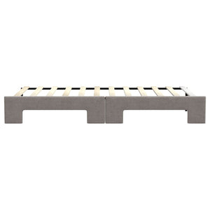 Καναπές Κρεβάτι Συρόμενος Taupe 80 x 200 εκ. Υφασμάτινος