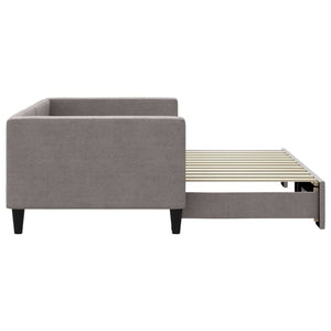 Καναπές Κρεβάτι Συρόμενος Taupe 90 x 200 εκ. Υφασμάτινος