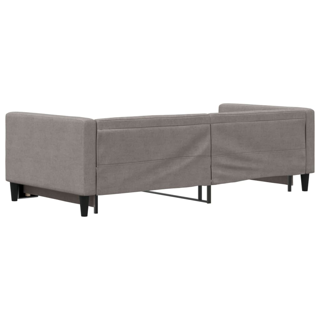 Καναπές Κρεβάτι Συρόμενος Taupe 90 x 200 εκ. Υφασμάτινος
