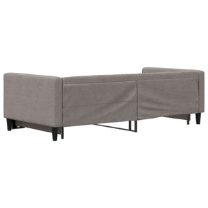 Καναπές Κρεβάτι Συρόμενος Taupe 90 x 200 εκ. Υφασμάτινος