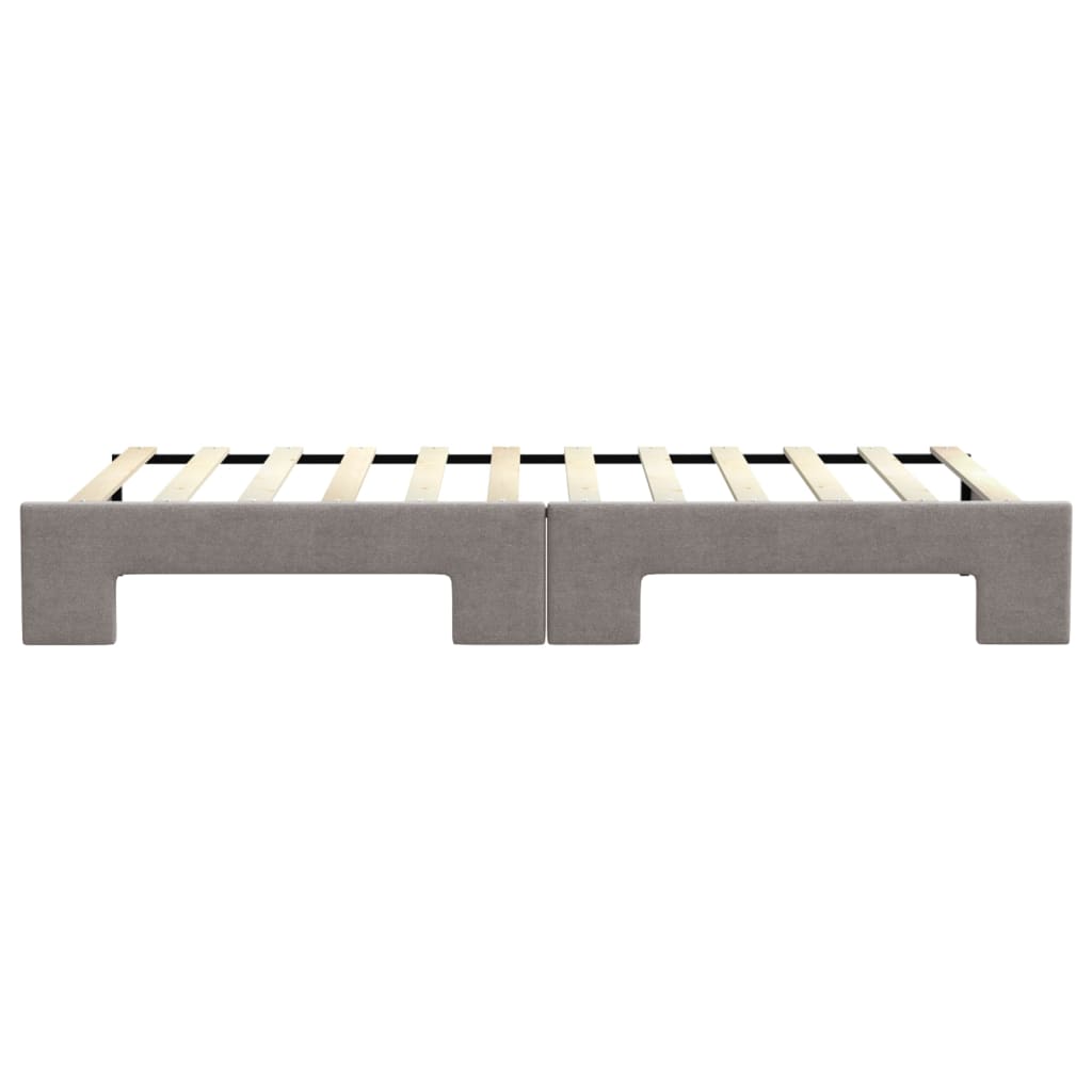 Καναπές Κρεβάτι Συρόμενος Taupe 90 x 200 εκ. Υφασμάτινος