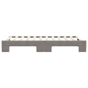 Καναπές Κρεβάτι Συρόμενος Taupe 90 x 200 εκ. Υφασμάτινος