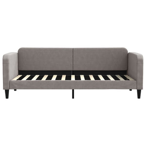 Καναπές Κρεβάτι με Στρώμα Taupe 80 x 200 εκ. Υφασμάτινο - Pakobazaar