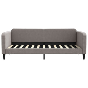Καναπές Κρεβάτι με Στρώμα Taupe 90 x 200 εκ. Υφασμάτινο