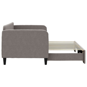 Καναπές Κρεβάτι Συρόμενος Taupe 80 x 200 εκ. Υφασμάτινος