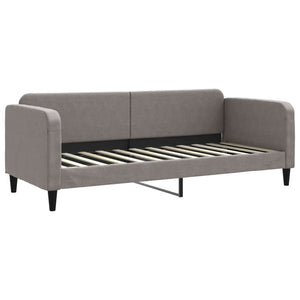 Καναπές Κρεβάτι Συρόμενος Taupe 80x200 εκ. Υφασμάτινος Στρώματα
