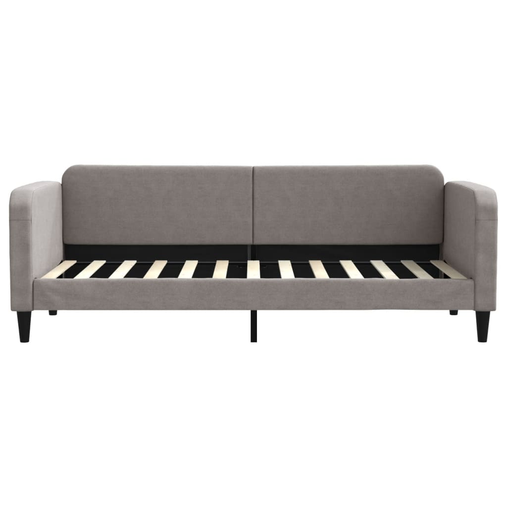 Καναπές Κρεβάτι Συρόμενος Taupe 80x200 εκ. Υφασμάτινος Συρτάρια