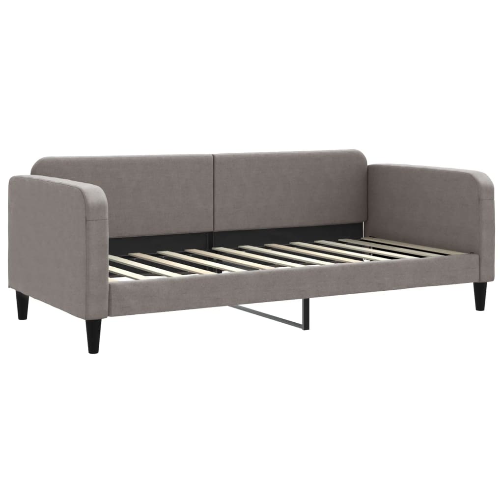 Καναπές Κρεβάτι Συρόμενος Taupe 90x200 εκ. Ύφασμα & Συρτάρια