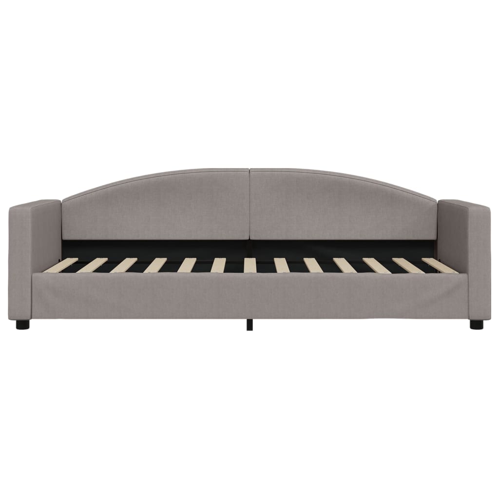 Καναπές Κρεβάτι με Στρώμα Taupe 80 x 200 εκ. Υφασμάτινο