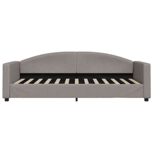 Καναπές Κρεβάτι με Στρώμα Taupe 90 x 200 εκ. Υφασμάτινο