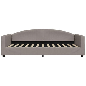 Καναπές Κρεβάτι με Στρώμα Taupe 100 x 200 εκ. Υφασμάτινο