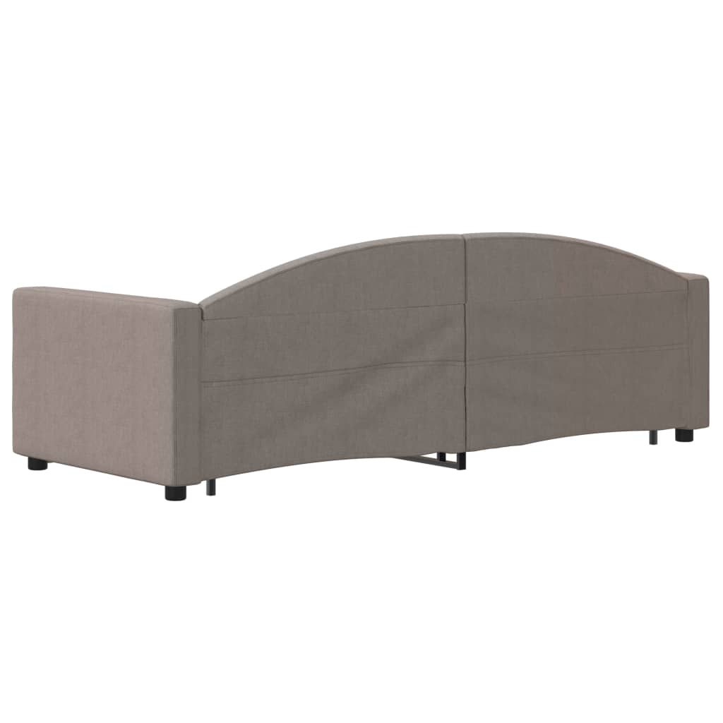 Καναπές Κρεβάτι Συρόμενος Taupe 80 x 200 εκ. Υφασμάτινος