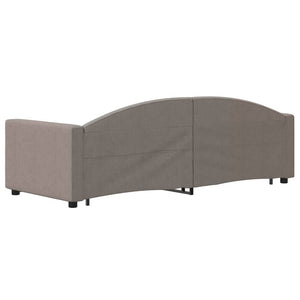 Καναπές Κρεβάτι Συρόμενος Taupe 80 x 200 εκ. Υφασμάτινος