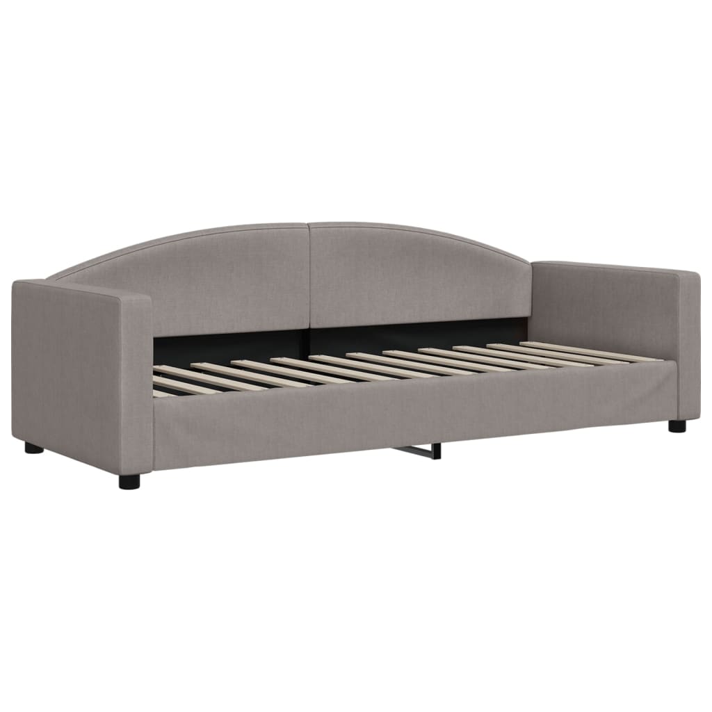 Καναπές Κρεβάτι Συρόμενος Taupe 80 x 200 εκ. Υφασμάτινος