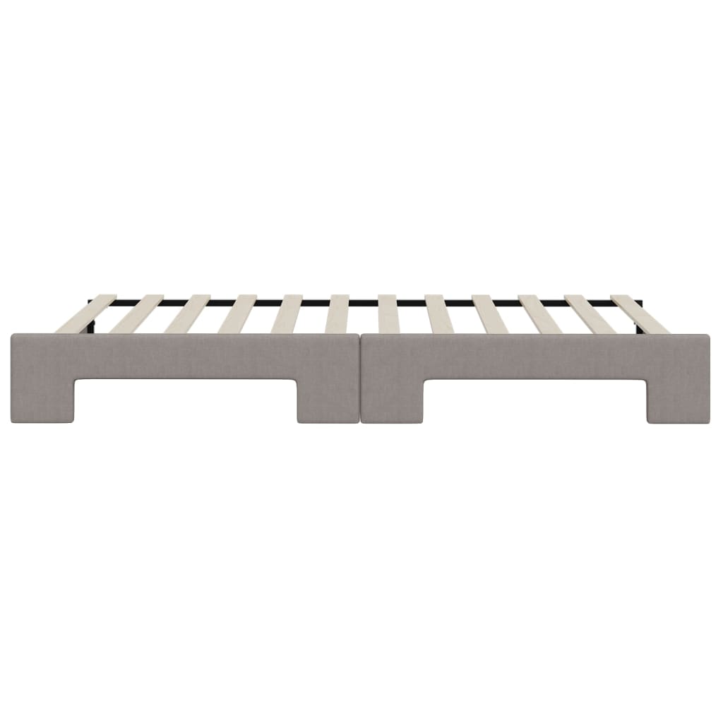 Καναπές Κρεβάτι Συρόμενος Taupe 80 x 200 εκ. Υφασμάτινος