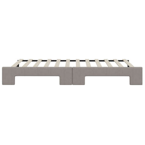 Καναπές Κρεβάτι Συρόμενος Taupe 80 x 200 εκ. Υφασμάτινος