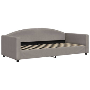 Καναπές Κρεβάτι Συρόμενος Taupe 90x200 εκ. Ύφασμα Στρώματα