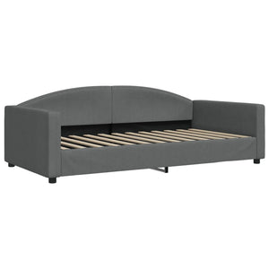 Καναπές Κρεβάτι Συρόμενος Σκ. γκρι 100x200εκ. Ύφασμα Στρώματα