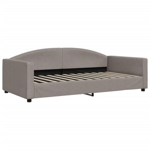 Καναπές Κρεβάτι Συρόμενος Taupe 100x200εκ. Υφασμάτινος Στρώματα