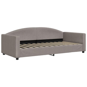 Καναπές Κρεβάτι Συρόμενος Taupe 90x200 εκ. Ύφασμα & Συρτάρια