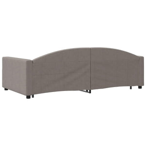 Καναπές Κρεβάτι Συρόμενος Taupe 100x200εκ. Υφασμάτινος Συρτάρια