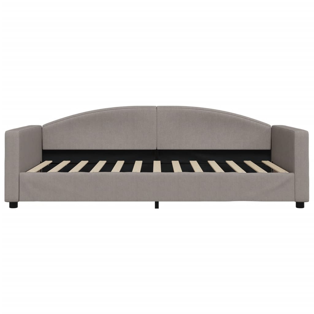 Καναπές Κρεβάτι Συρόμενος Taupe 100x200εκ. Υφασμάτινος Συρτάρια