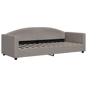 Καναπές Κρεβάτι Συρόμενος Taupe 80x200 εκ. Υφασμάτινος Συρτάρια