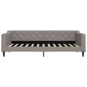 Καναπές Κρεβάτι με Στρώμα Taupe 90 x 200 εκ. Υφασμάτινο