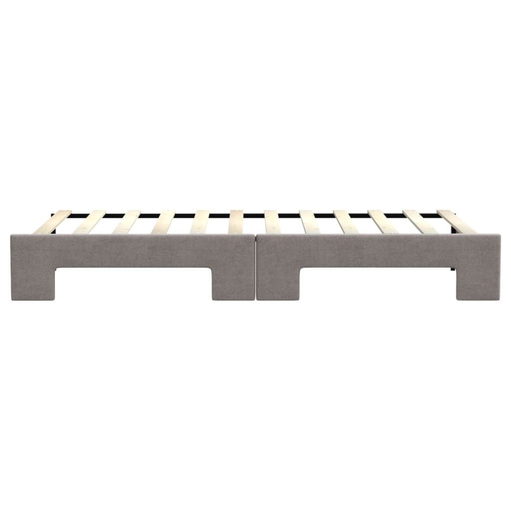 Καναπές Κρεβάτι Συρόμενος Taupe 80 x 200 εκ. Υφασμάτινος