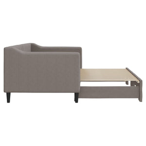 Καναπές Κρεβάτι Συρόμενος Taupe 80 x 200 εκ. Υφασμάτινος