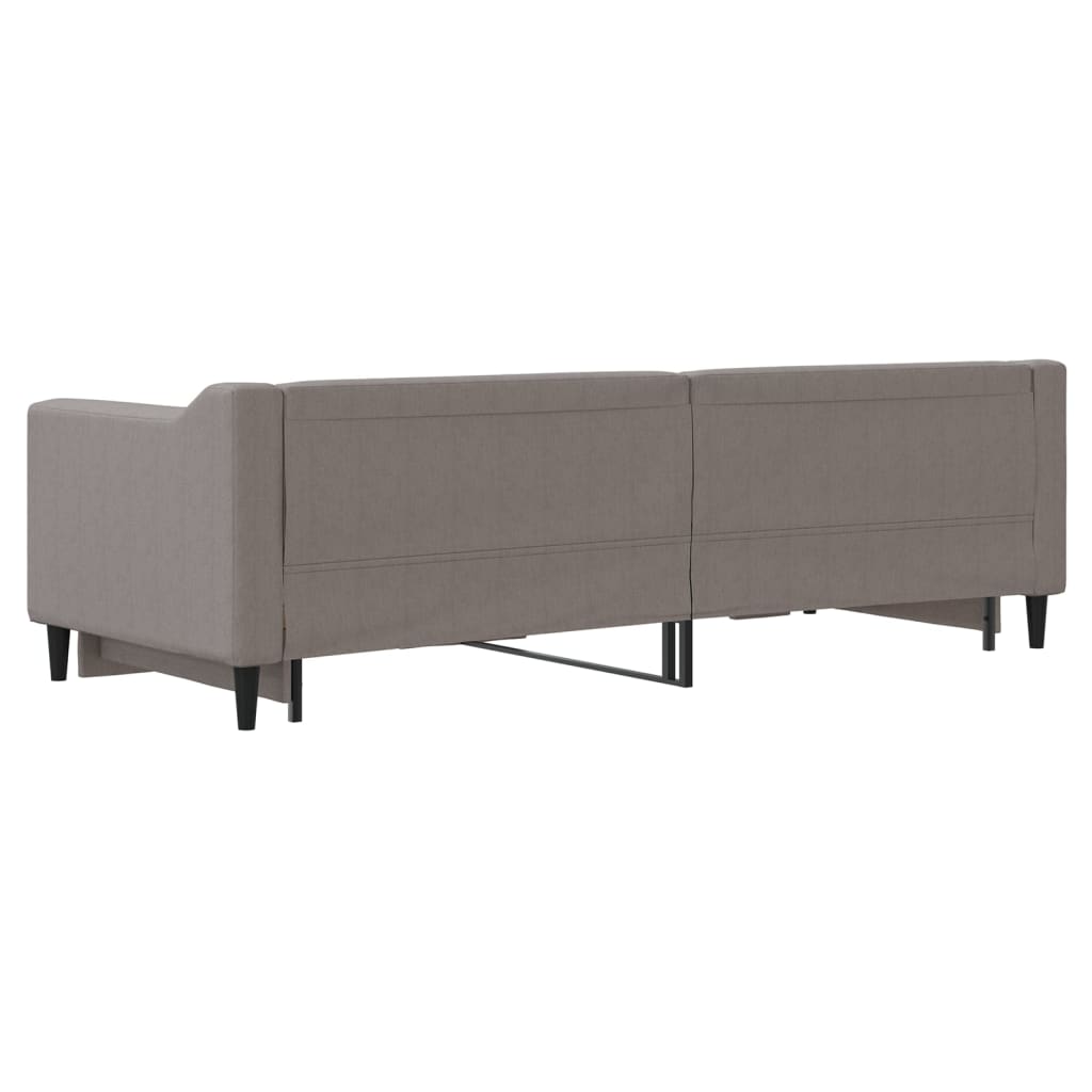 Καναπές Κρεβάτι Συρόμενος Taupe 80 x 200 εκ. Υφασμάτινος