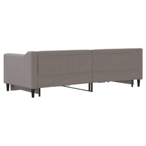Καναπές Κρεβάτι Συρόμενος Taupe 80 x 200 εκ. Υφασμάτινος