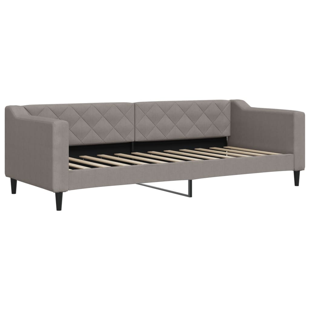 Καναπές Κρεβάτι Συρόμενος Taupe 80x200 εκ. Υφασμάτινος Συρτάρια