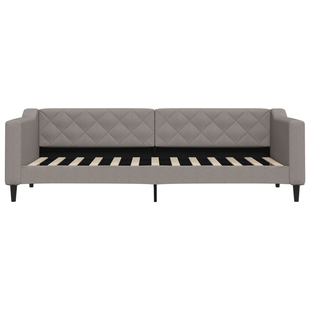Καναπές Κρεβάτι Συρόμενος Taupe 80x200 εκ. Υφασμάτινος Συρτάρια