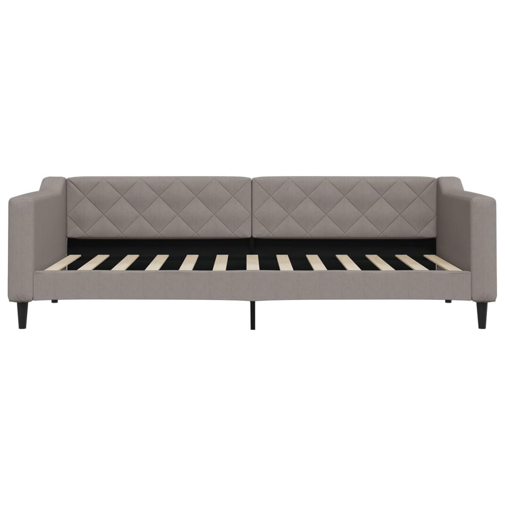 Καναπές Κρεβάτι Συρόμενος Taupe 90x200 εκ. Ύφασμα & Συρτάρια